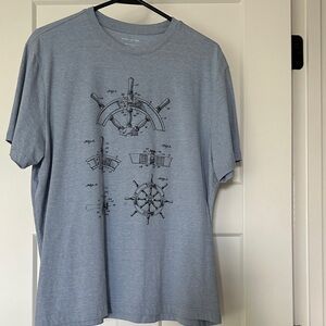 Banana Republic Blue Nautical Graphic Tee